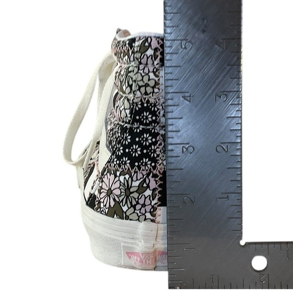 Vans Sk8 Hi Patchwork Floral Black White High Top Sneakers Women US 8 - Picture 9 of 12